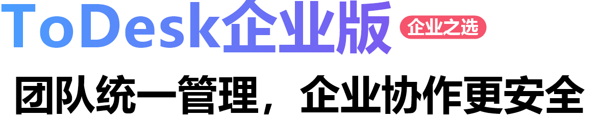 ToDesk企业版 团队统一管理，企业协作更安全